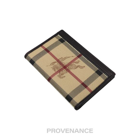 🔴 Burberry Pocket Organizer Wallet - Haymarket Check Brown - Picture 3 of 6